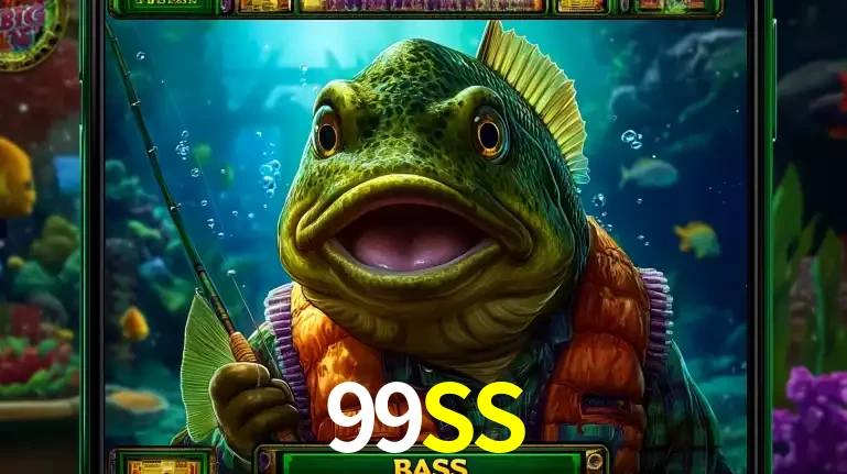 Personagem de peixe pescador do popular jogo de slot com tema de pescaria, uma das emocionantes opções de caça-níqueis para jogar e ganhar no cassino 99SS.